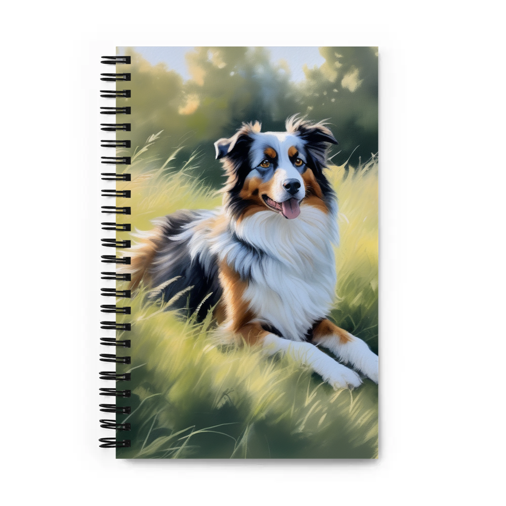 PugMug Custom Miniature American Shepherd Spiral Notebook