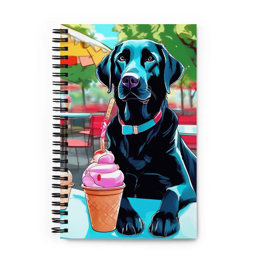 PugMug Custom Black Labrador Retriever Spiral Notebook