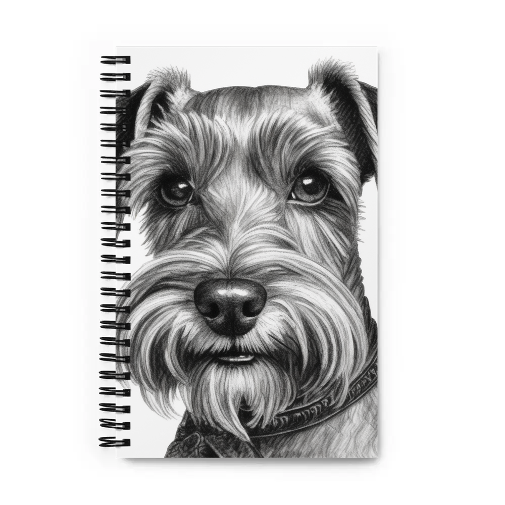 PugMug Custom Miniature Schnauzer Spiral Notebook