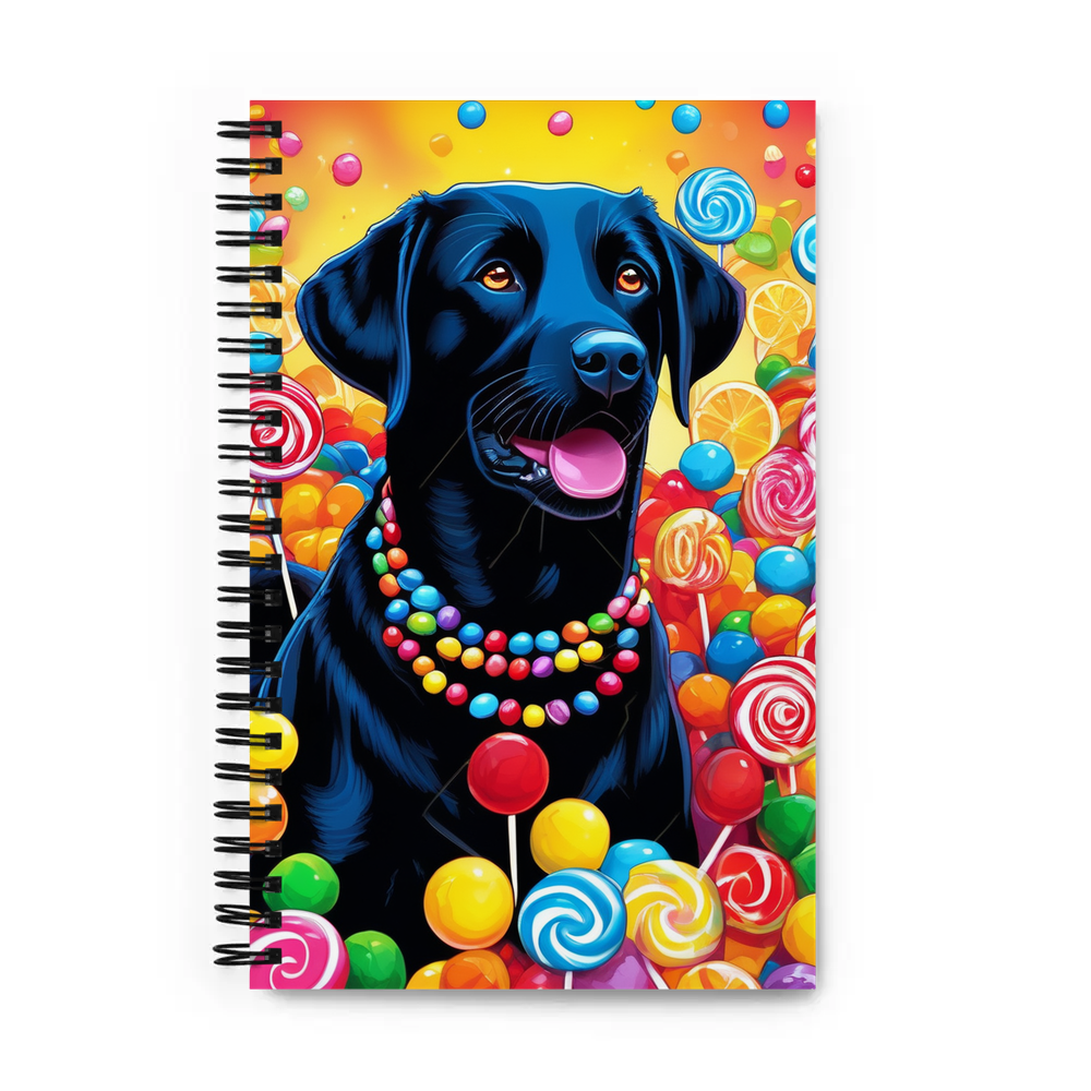 PugMug Custom Black Labrador Retriever Spiral Notebook