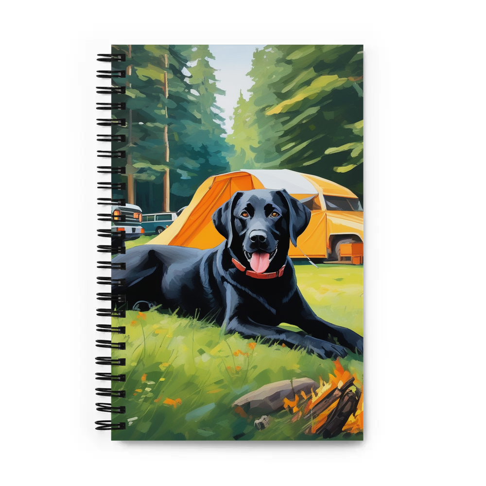 PugMug Custom Black Labrador Retriever Spiral Notebook