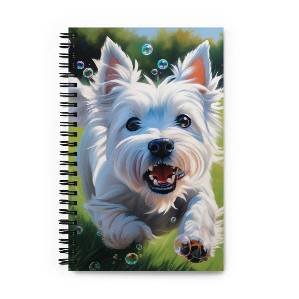 PugMug Custom West Highland White Terrier Spiral Notebook
