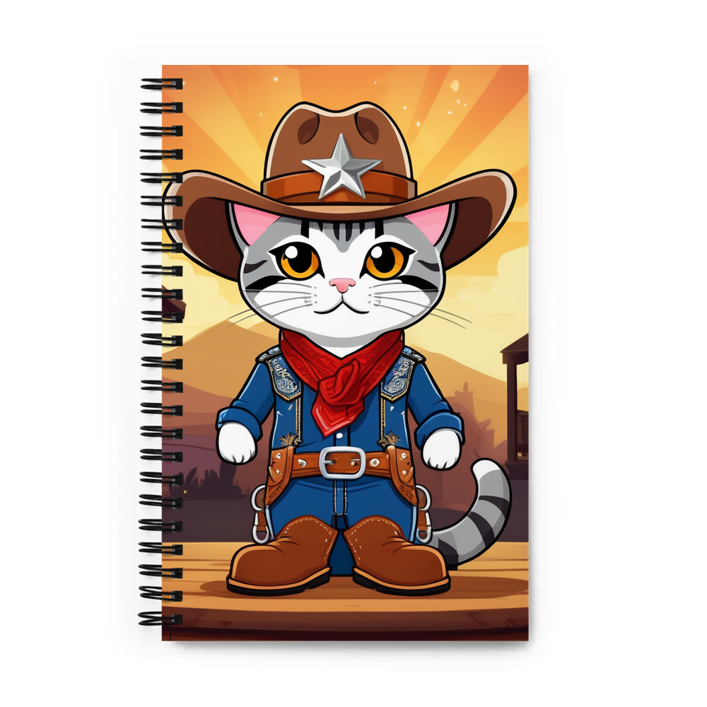 PugMug Custom Tabby American Shorthair Cat Spiral Notebook