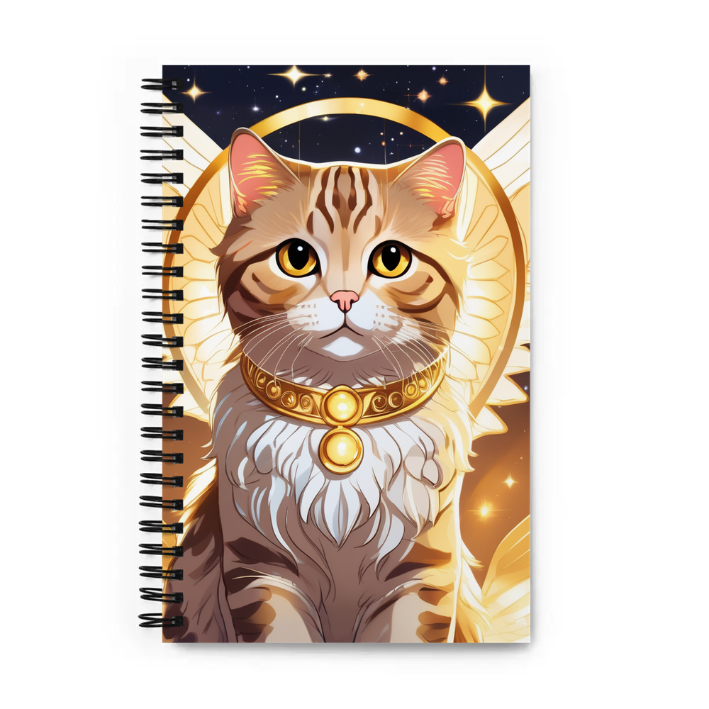 PugMug Custom Tabby Scottish Fold Cat Spiral Notebook