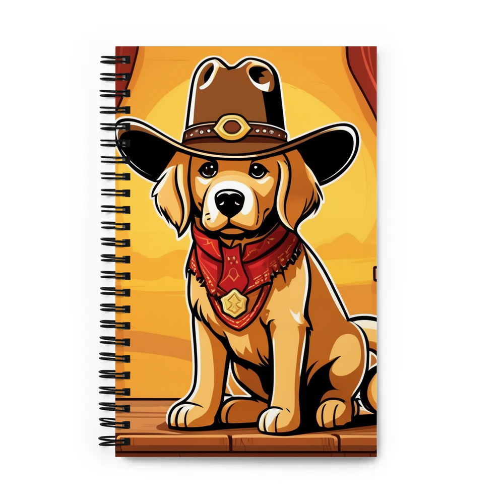 PugMug Custom Golden Retriever Spiral Notebook