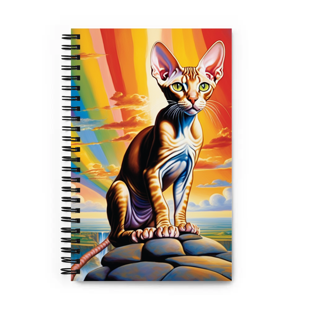 PugMug Custom Tabby Sphynx Cat Spiral Notebook