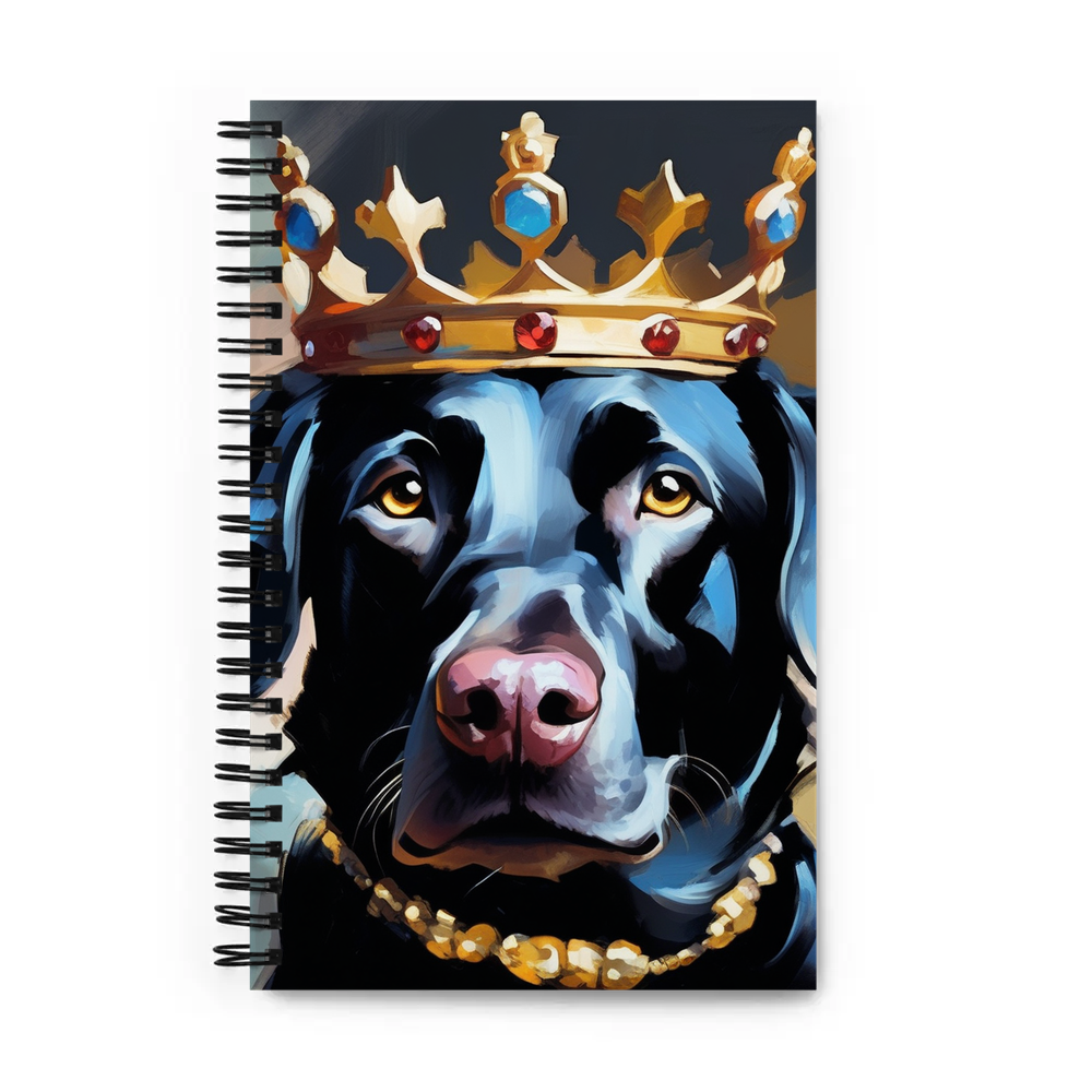 PugMug Custom Black Labrador Retriever Spiral Notebook