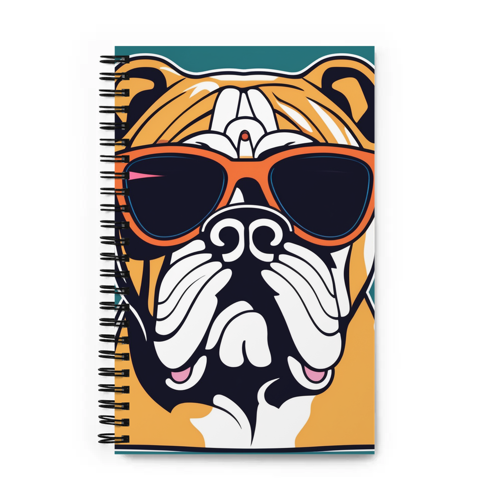 PugMug Custom Bulldog Spiral Notebook