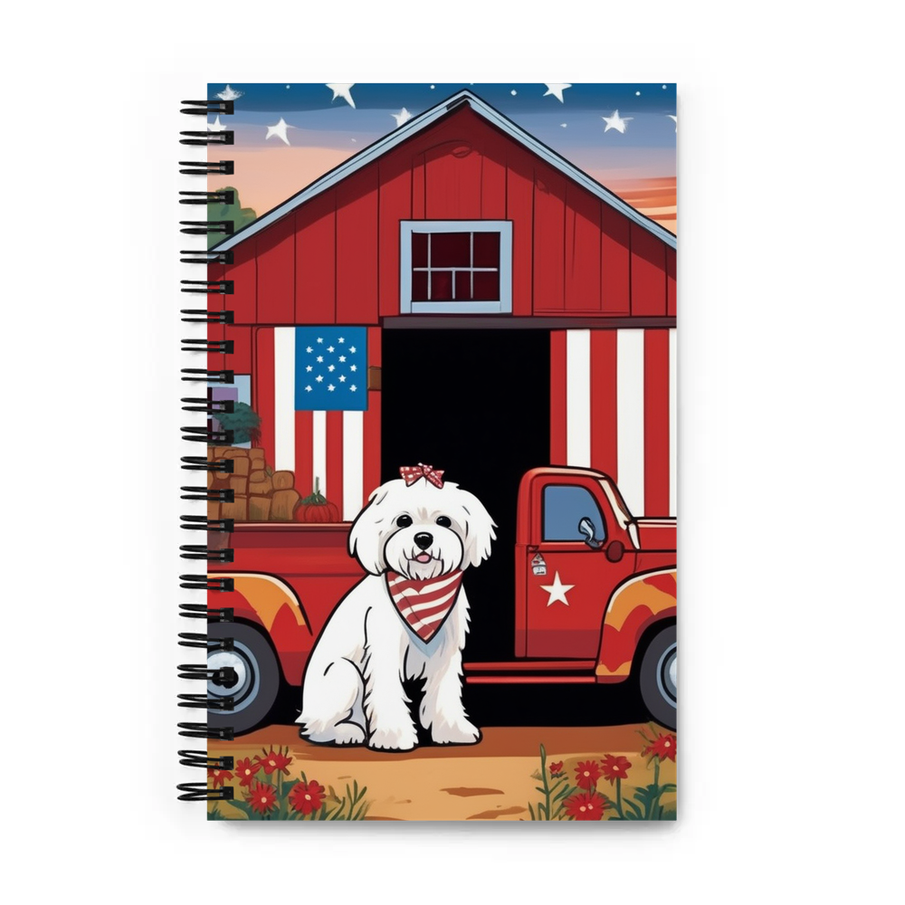 PugMug Custom Maltese Dog Spiral Notebook