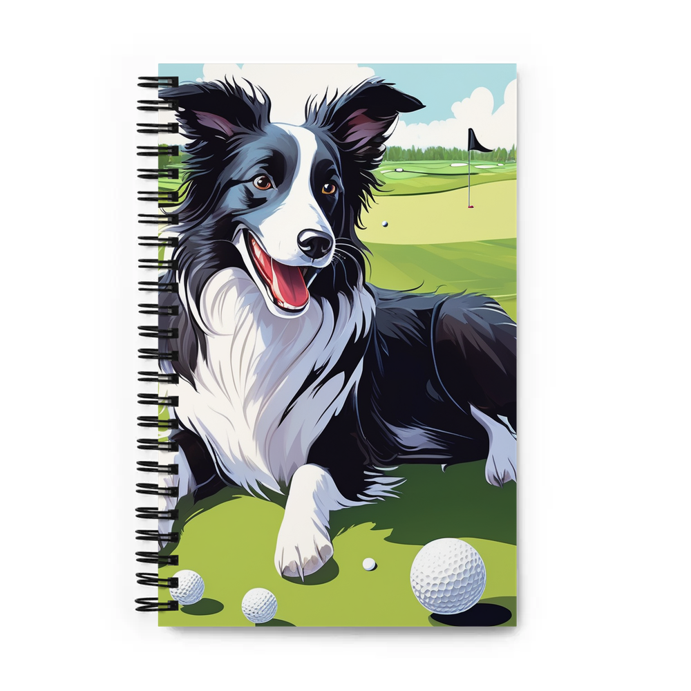 PugMug Custom Border Collie Spiral Notebook