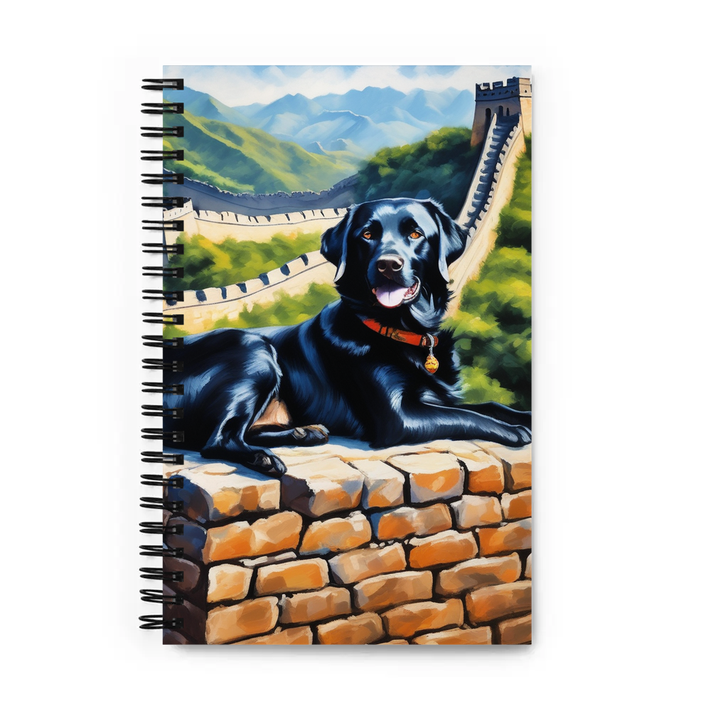 PugMug Custom Black Labrador Retriever Spiral Notebook
