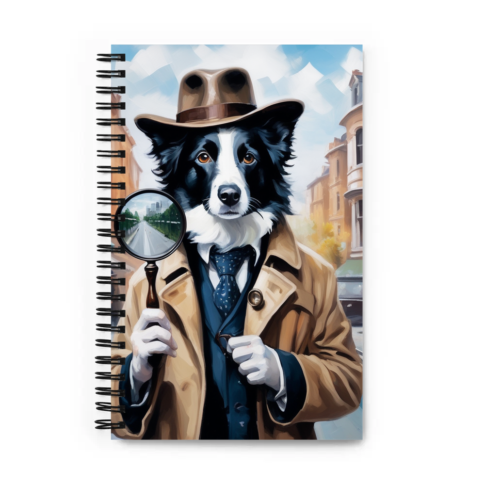 PugMug Custom Border Collie Spiral Notebook