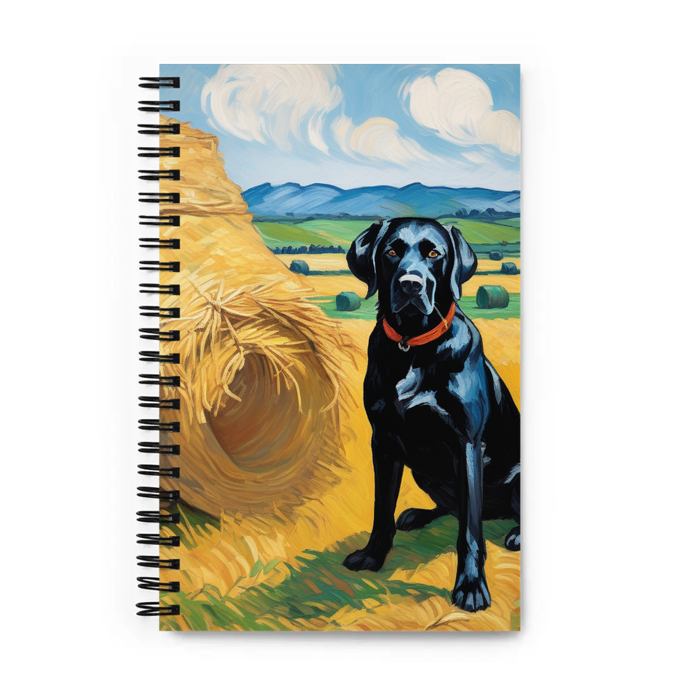 PugMug Custom Black Labrador Retriever Spiral Notebook