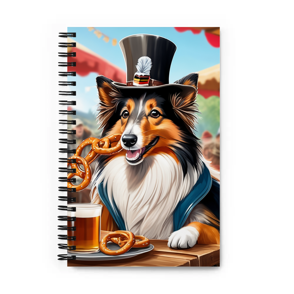PugMug Custom Shetland Sheepdog Spiral Notebook