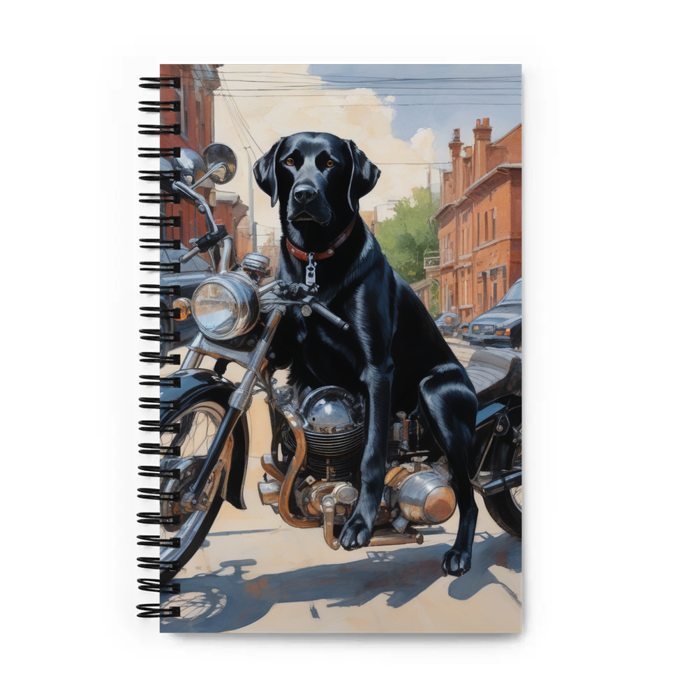 PugMug Custom Black Labrador Retriever Spiral Notebook