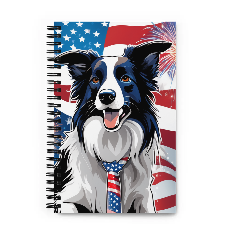 PugMug Custom Border Collie Spiral Notebook