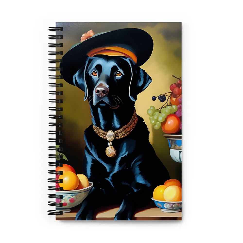 PugMug Custom Black Labrador Retriever Spiral Notebook