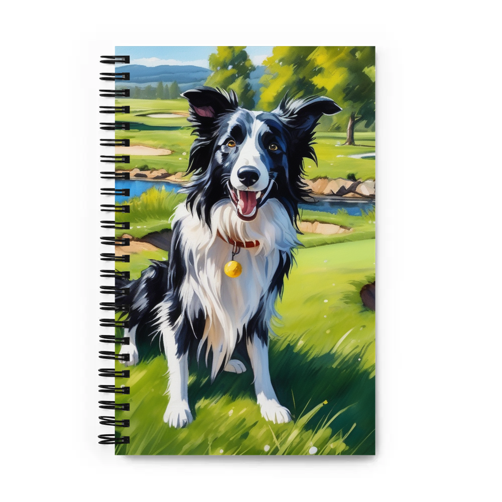 PugMug Custom Border Collie Spiral Notebook