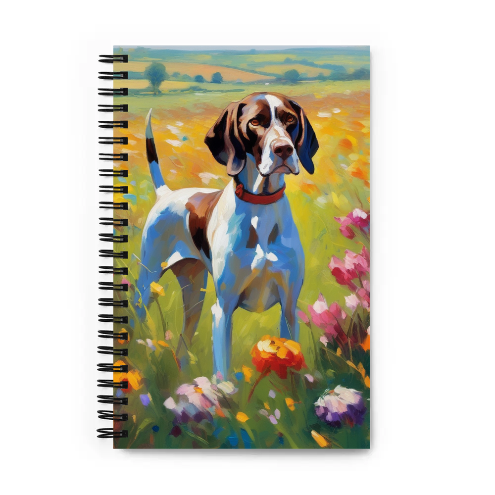 PugMug Custom Pointer Dog Spiral Notebook