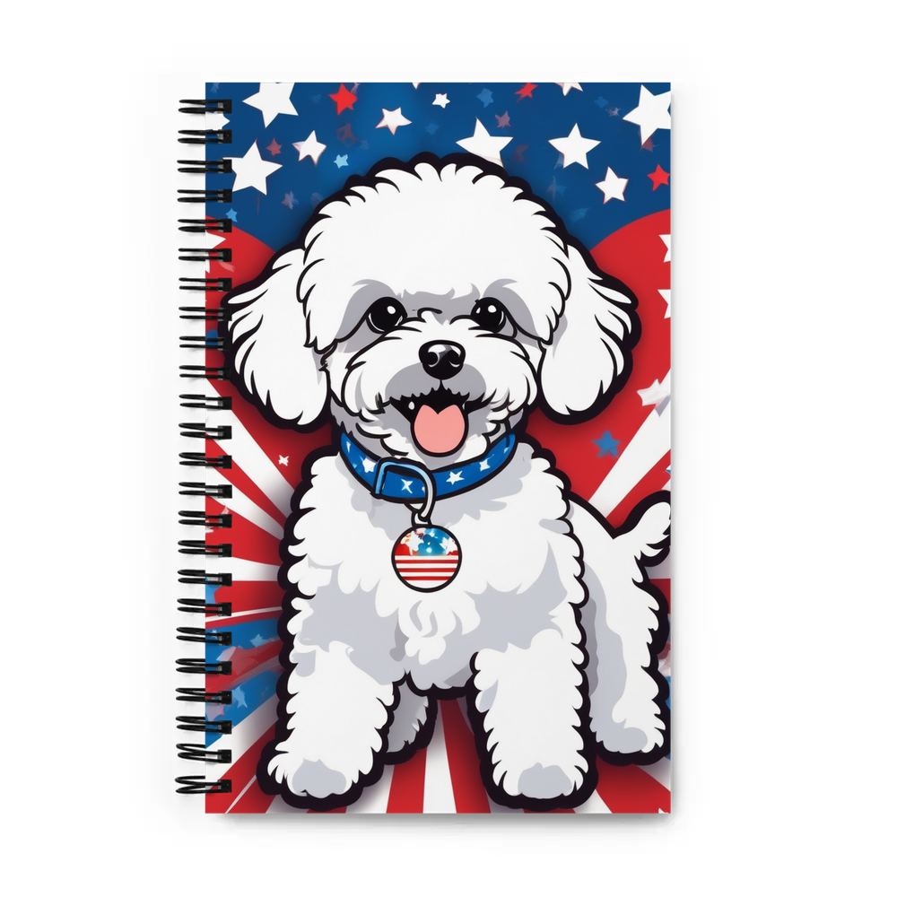 PugMug Custom Bichons Frise Spiral Notebook