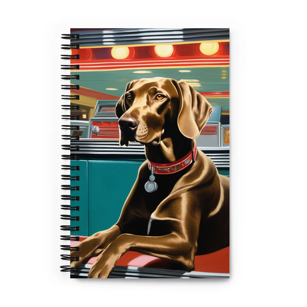 PugMug Custom Weimaraner Spiral Notebook