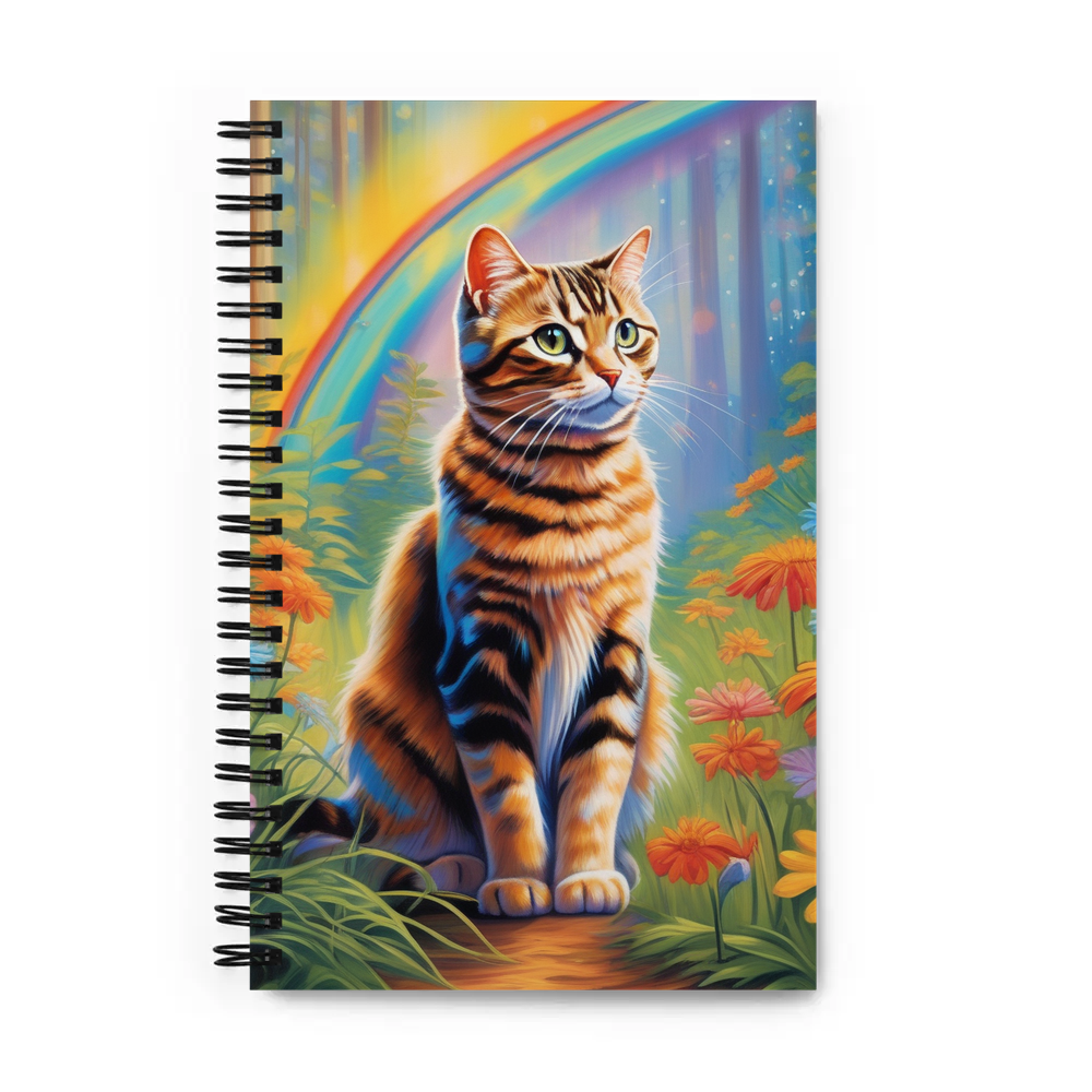 PugMug Custom Tabby Scottish Fold Cat Spiral Notebook