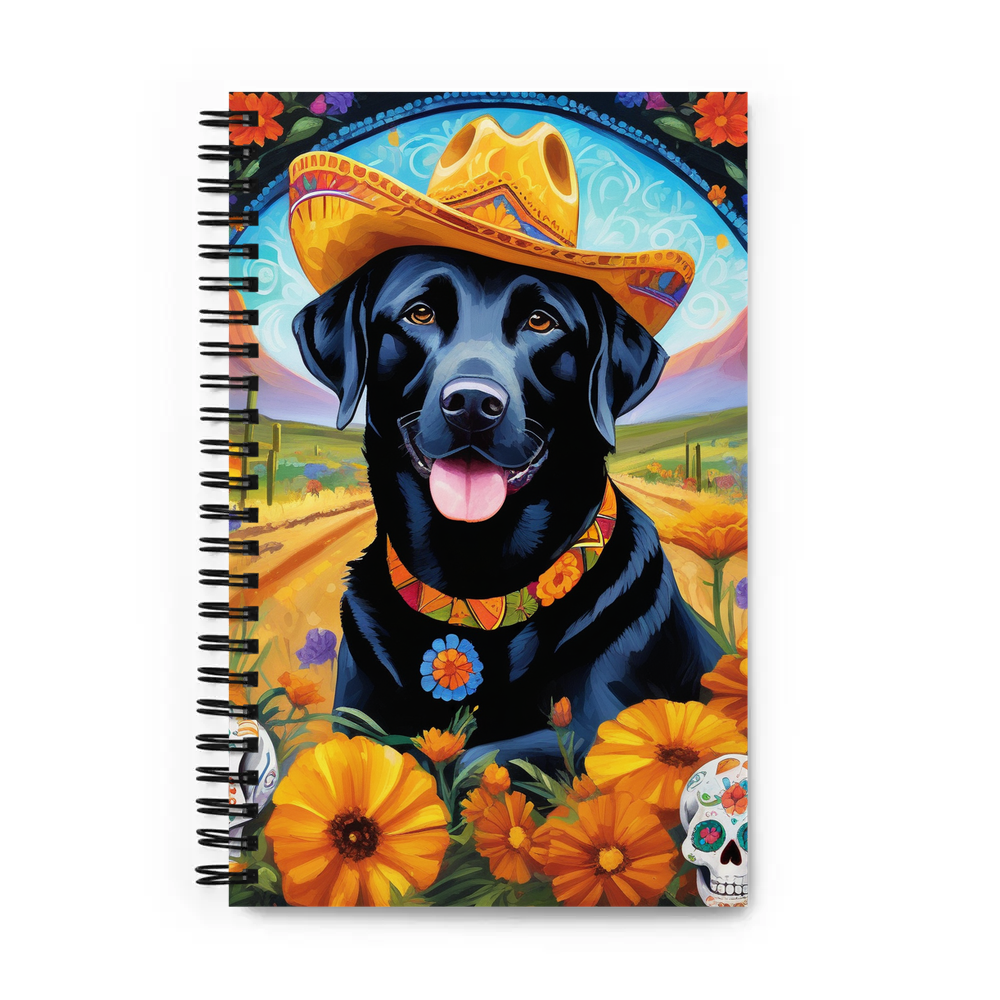 PugMug Custom Black Labrador Retriever Spiral Notebook
