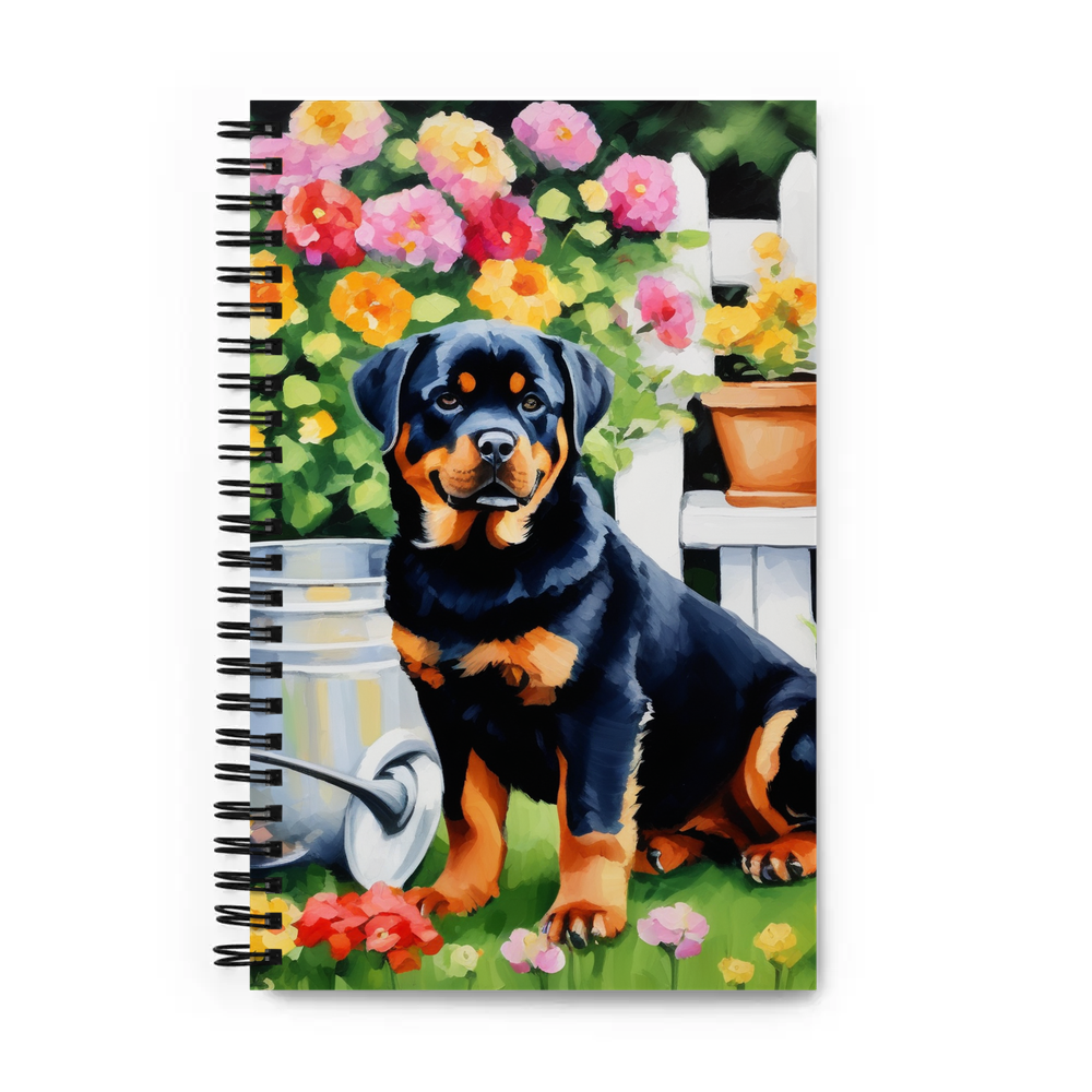 PugMug Custom Rottweiler Spiral Notebook
