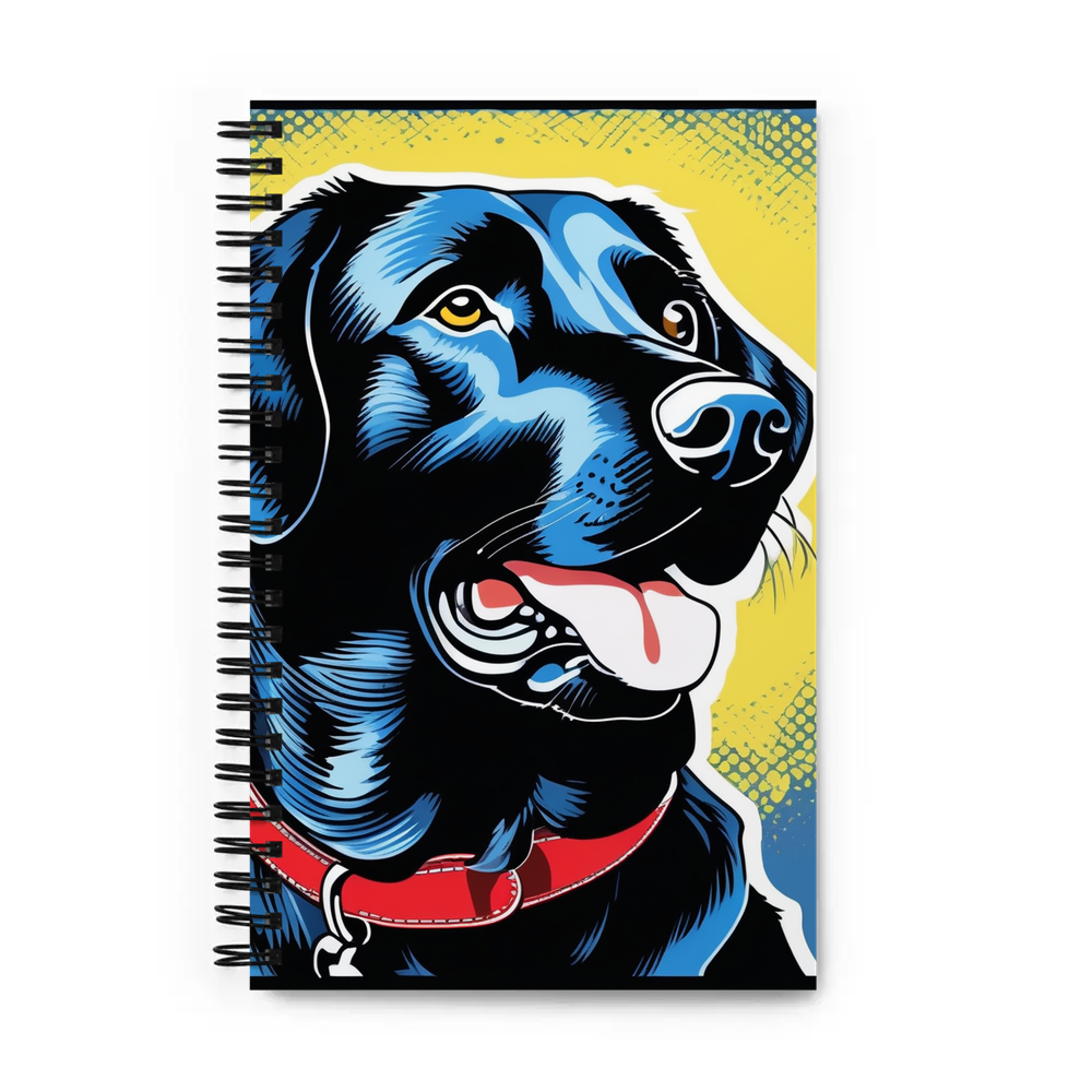 PugMug Custom Black Labrador Retriever Spiral Notebook