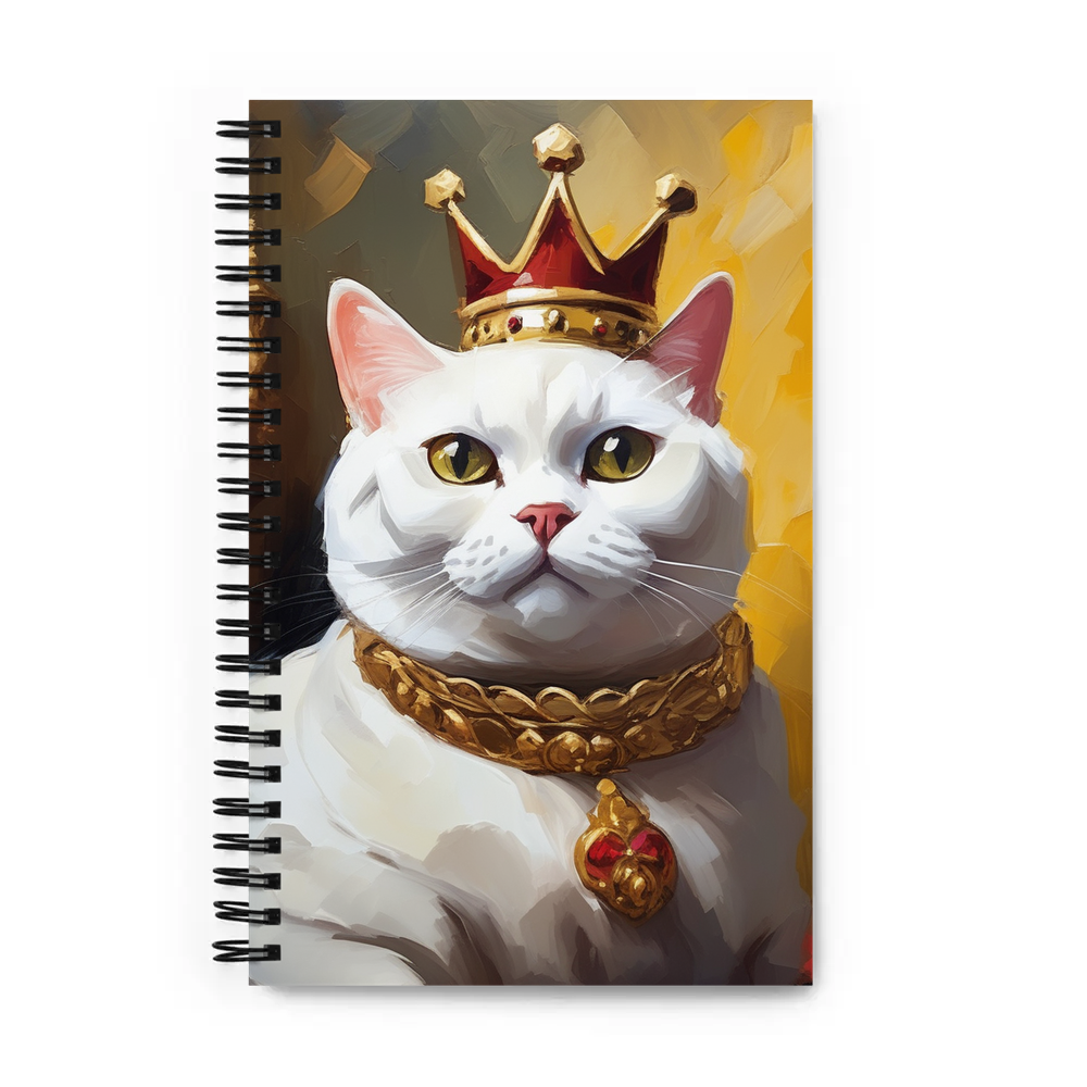 PugMug Custom White British Shorthair Cat Spiral Notebook