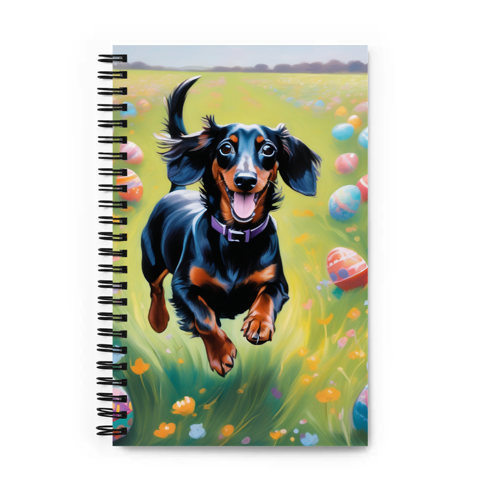 PugMug Custom Black Dachshund Spiral Notebook