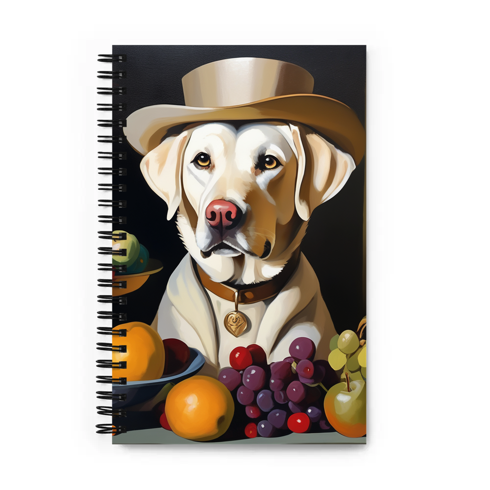 PugMug Custom White Labrador Retriever Spiral Notebook