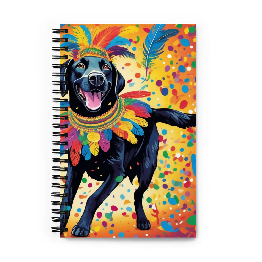 PugMug Custom Black Labrador Retriever Spiral Notebook