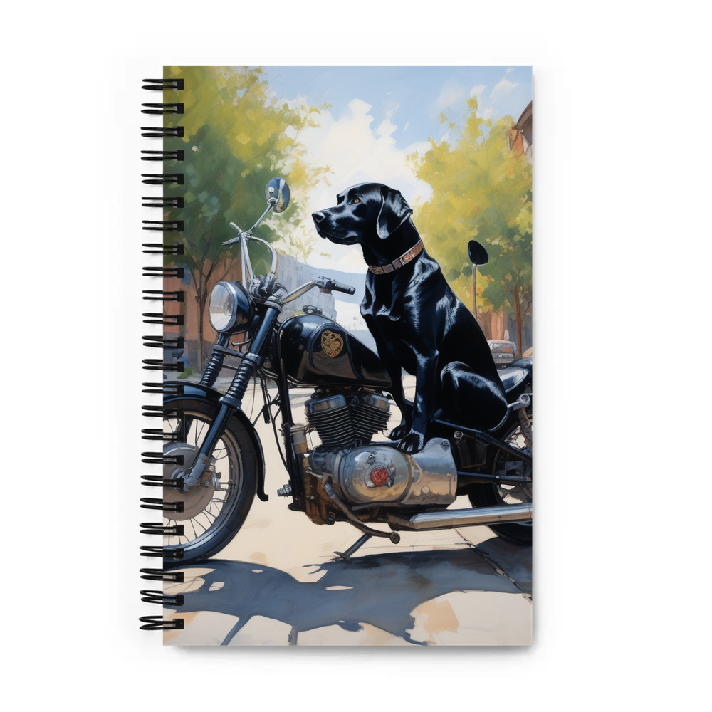 PugMug Custom Black Labrador Retriever Spiral Notebook