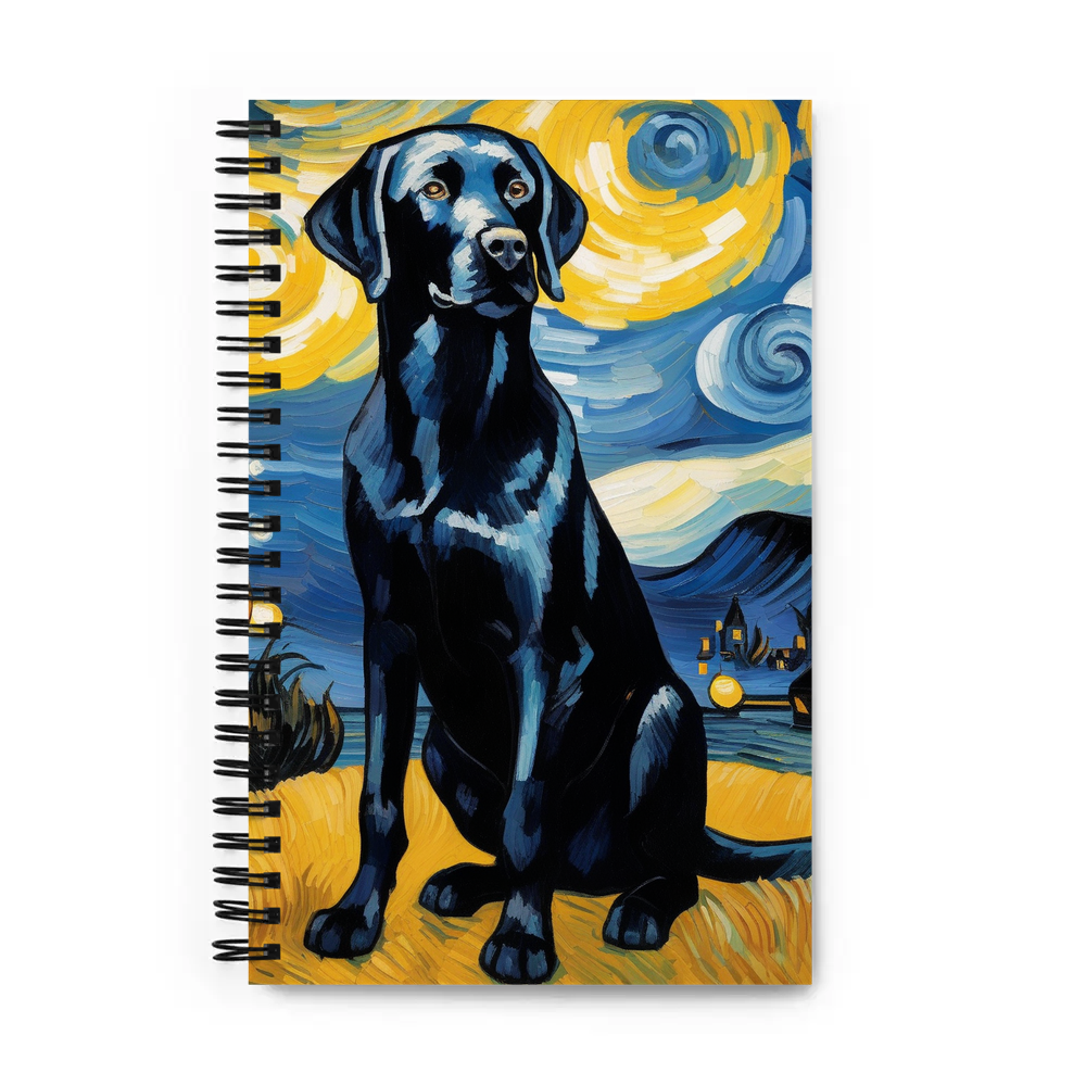 PugMug Custom Black Labrador Retriever Spiral Notebook