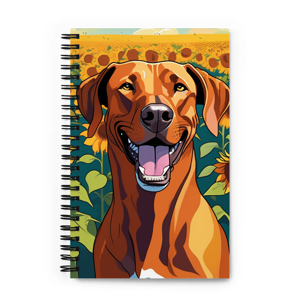 PugMug Custom Rhodesian Ridgeback Spiral Notebook