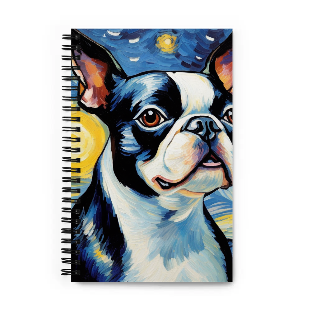 PugMug Custom Boston Terrier Spiral Notebook