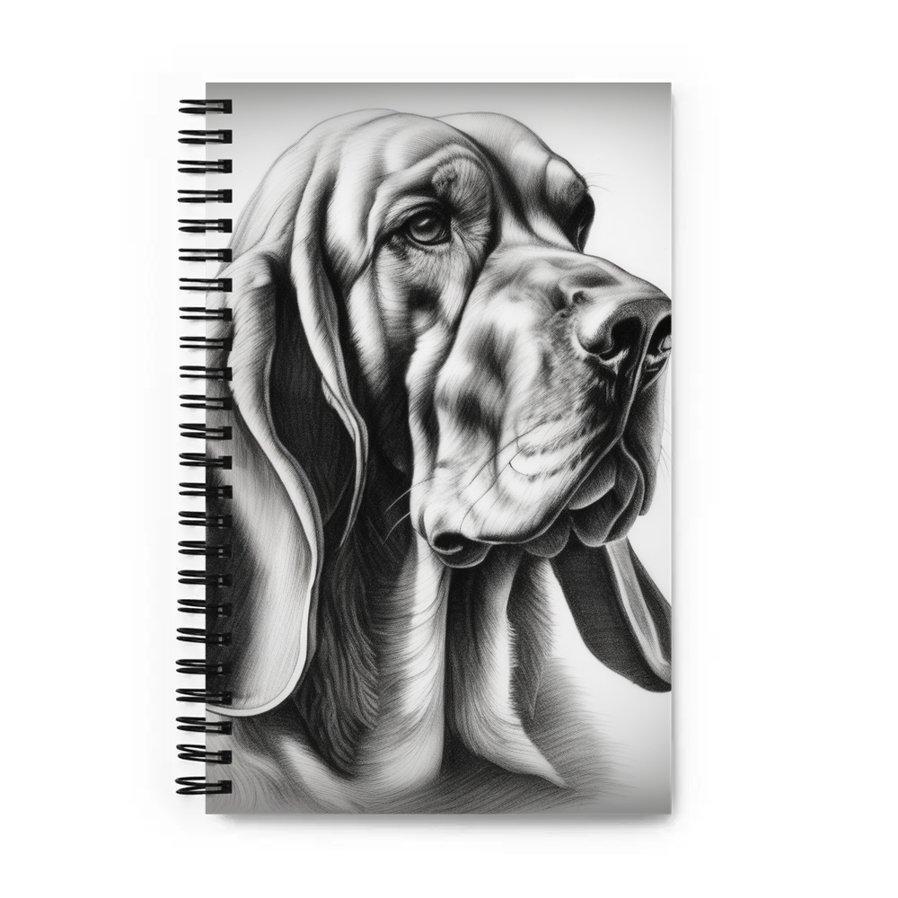PugMug Custom Bloodhound Spiral Notebook