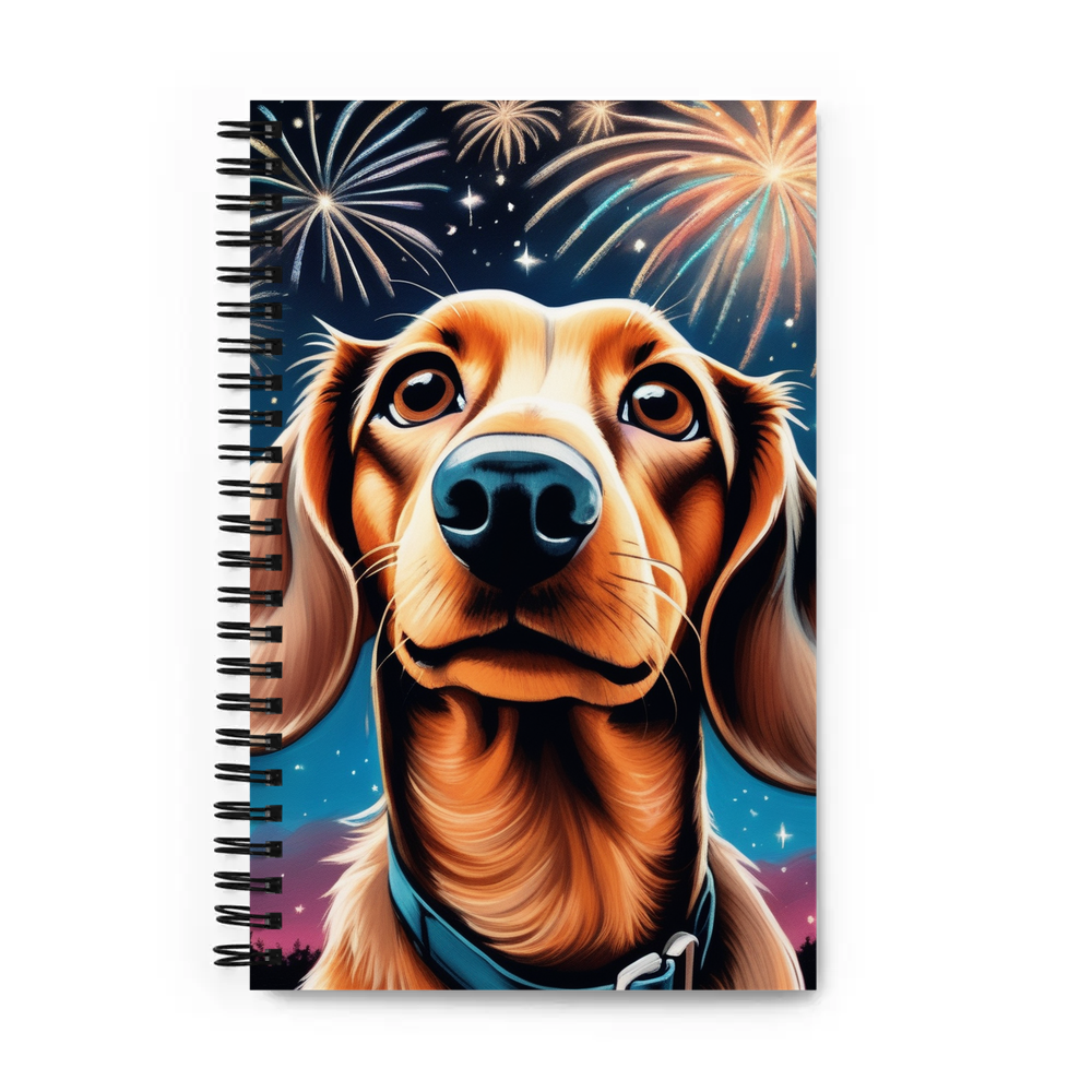 PugMug Custom Tan Dachshund Spiral Notebook