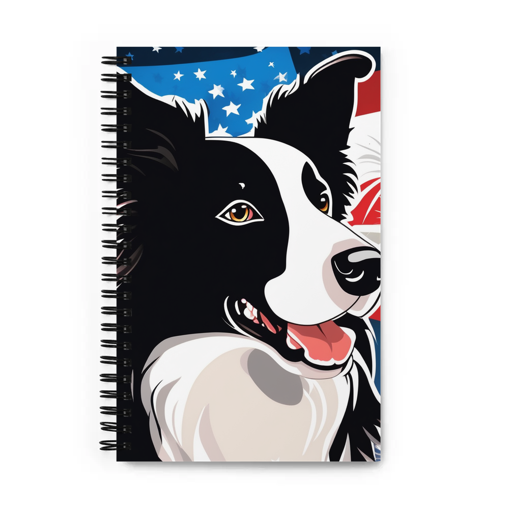 PugMug Custom Border Collie Spiral Notebook