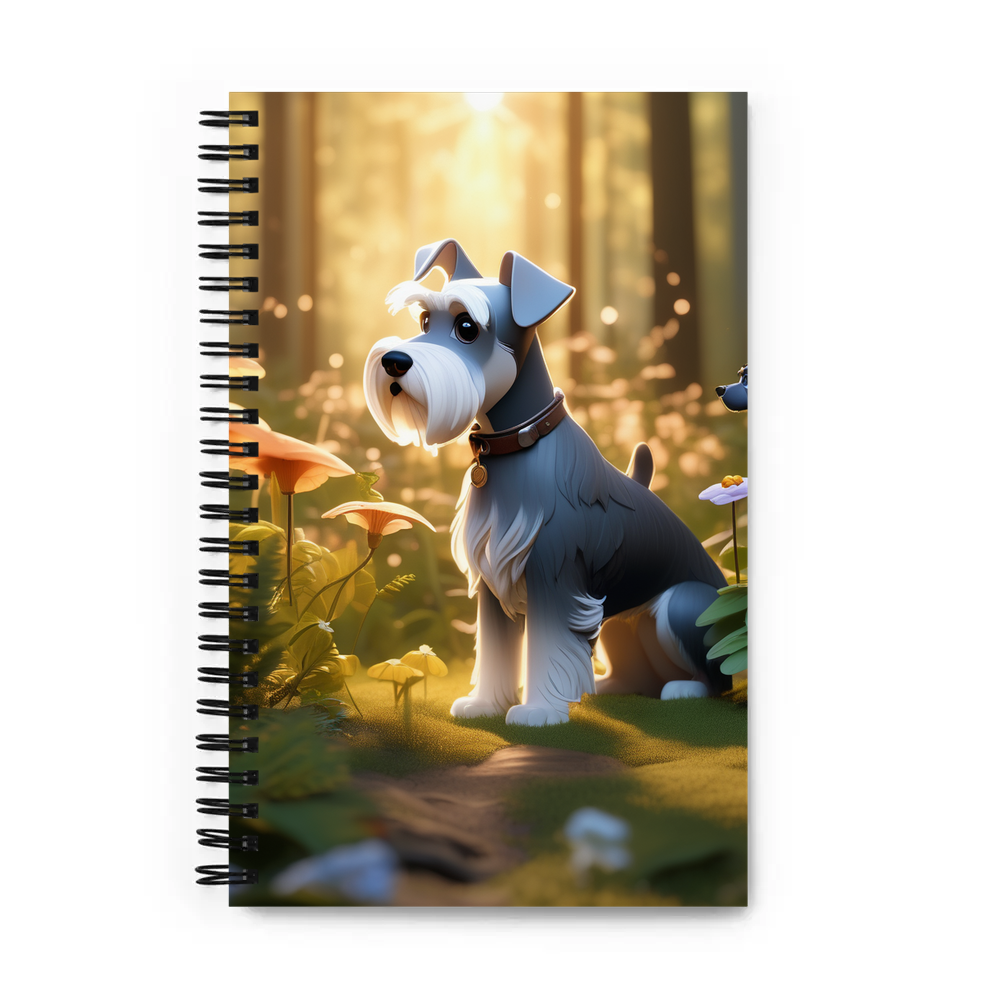 PugMug Custom Miniature Schnauzer Spiral Notebook