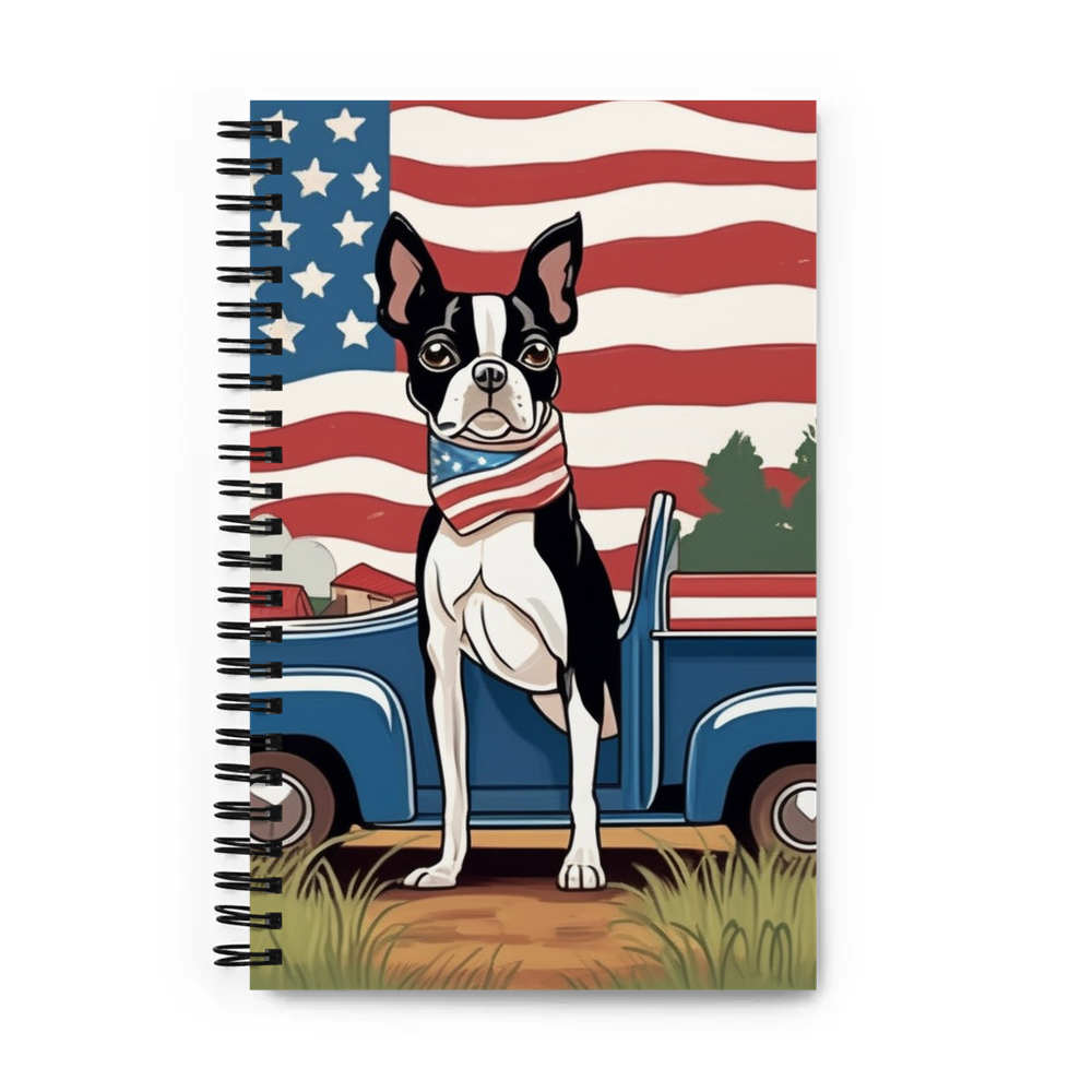 PugMug Custom Boston Terrier Spiral Notebook