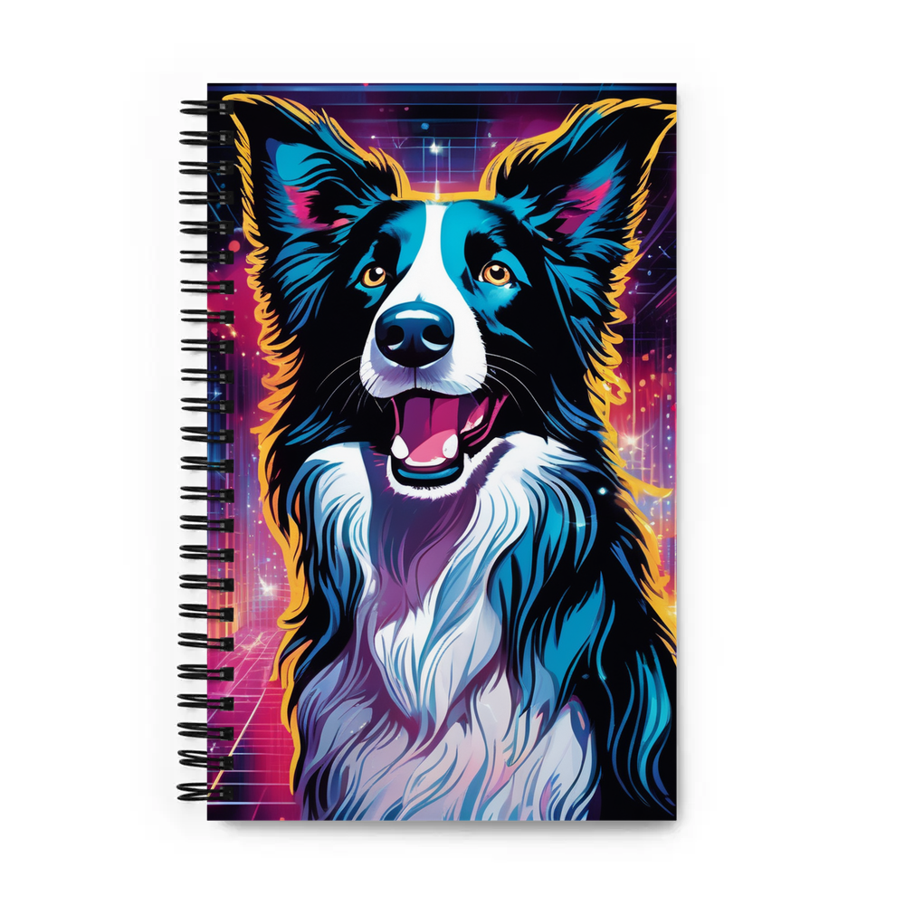 PugMug Custom Border Collie Spiral Notebook