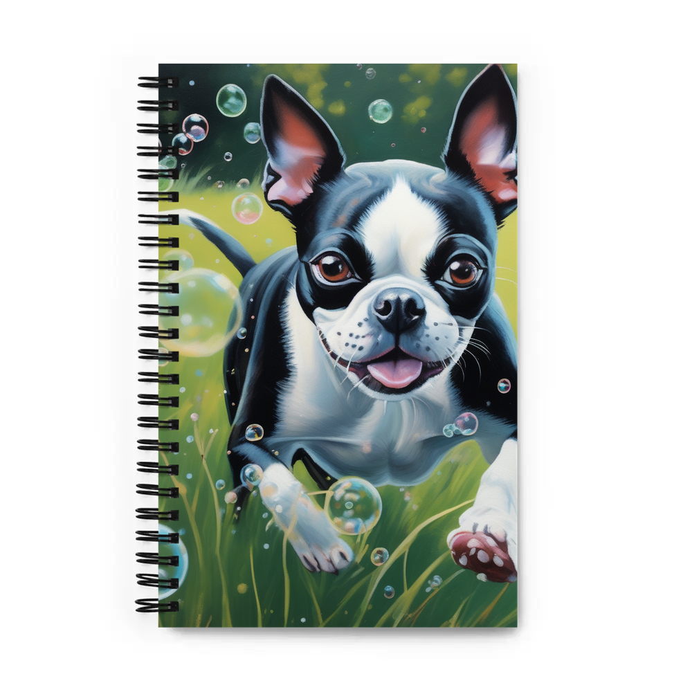 PugMug Custom Boston Terrier Spiral Notebook