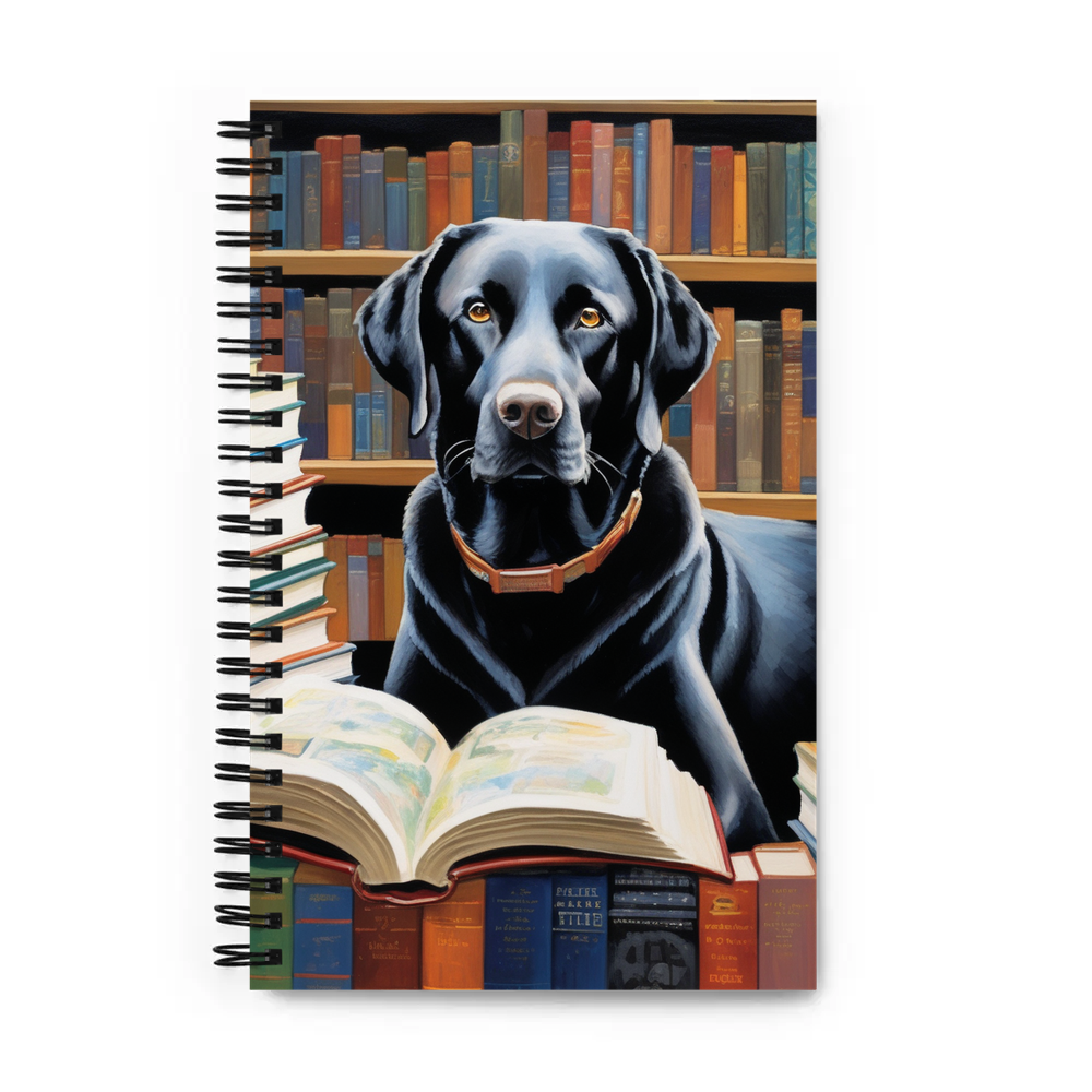 PugMug Custom Black Labrador Retriever Spiral Notebook