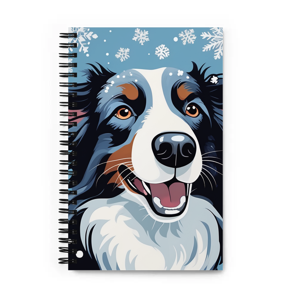 PugMug Custom Border Collie Spiral Notebook