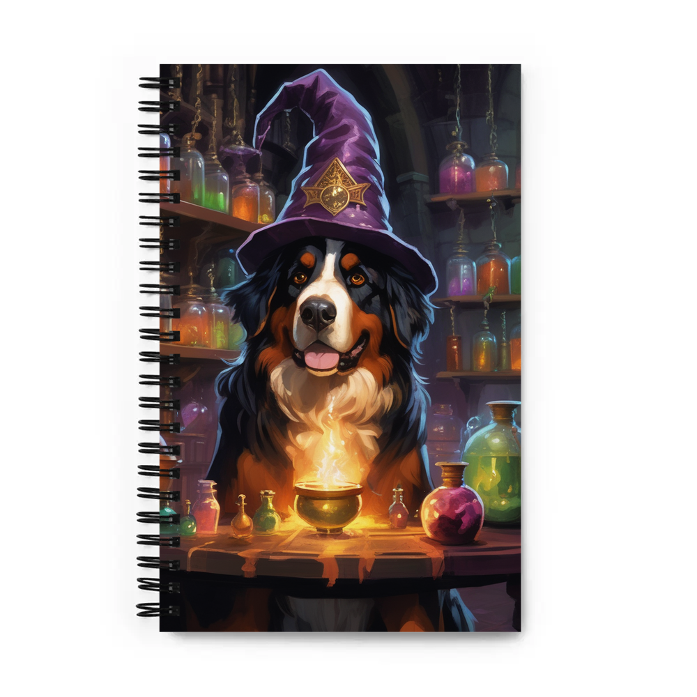 PugMug Custom Bernese Mountain Dog Spiral Notebook