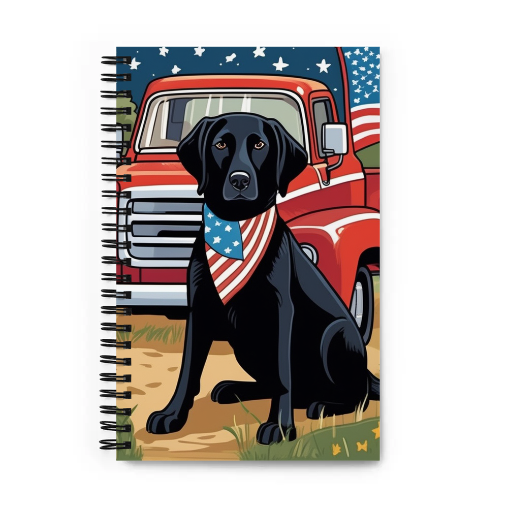 PugMug Custom Black Labrador Retriever Spiral Notebook