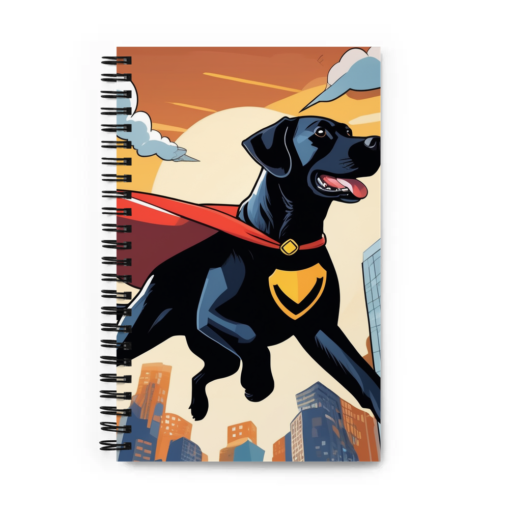 PugMug Custom Black Labrador Retriever Spiral Notebook