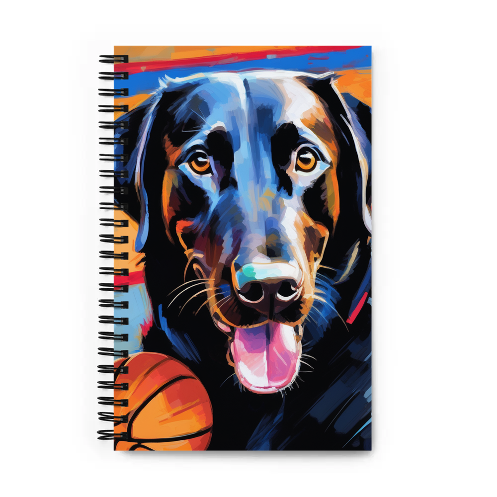 PugMug Custom Black Labrador Retriever Spiral Notebook